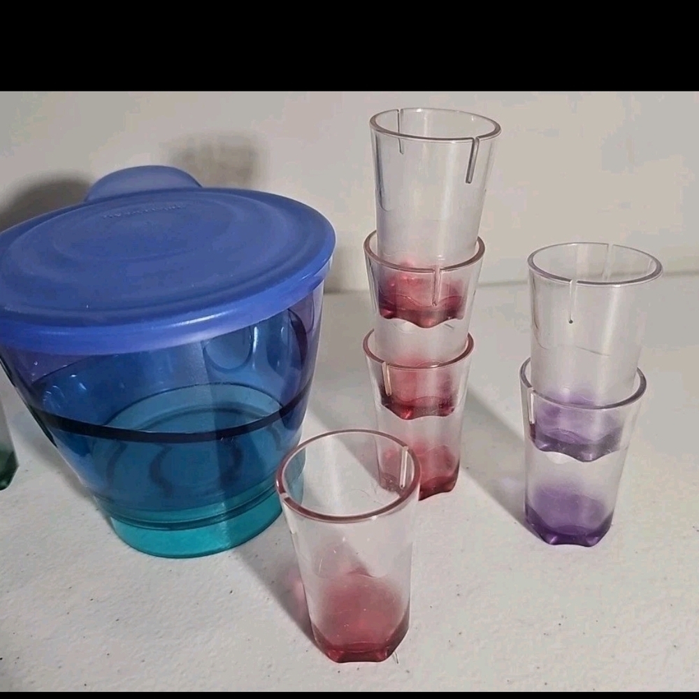 Tupperware 15 Placecard Holders Sheerly Elegant Jewel Tones Red Purple Blue+ - Picture 3 of 8